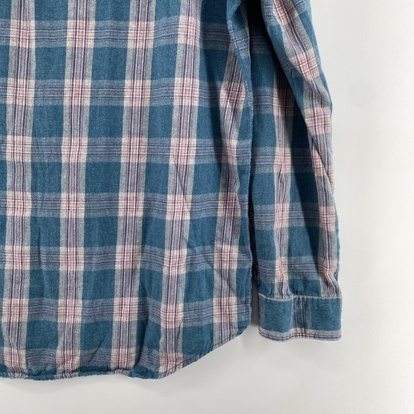 Brunswick Garments Shirt Men's L Clint Shadow Plaid Front Button Classic Wear - Picture 11 of 12